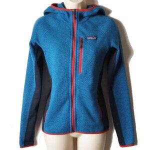 NWOT Patagonia Performance Better Sweater Full Zip Hoody XXS Blue Red